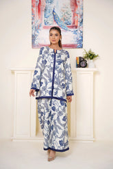 Gulbahar By Arha Eman Stitched Summer Suit-Azure – Blue Co ord