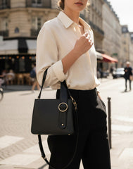 Best Trendy Ring Handbag Black