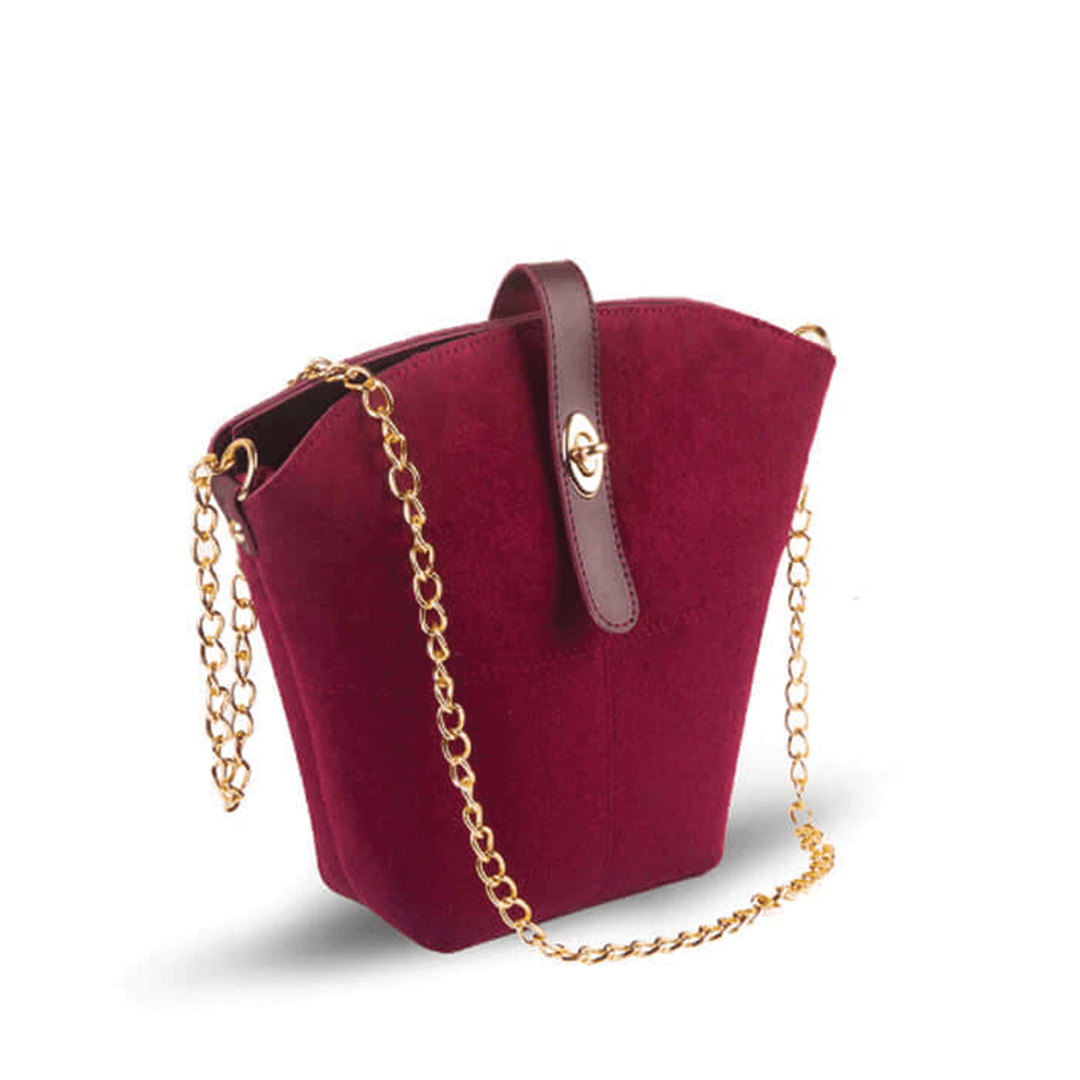 BUCKET SUEDE MAROON - Bag X