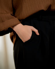 Era By Qariney Western Drop-1 2025-Black Pants