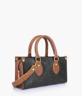 RTW Creation - Black and brown on-the-go mini bag