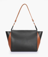 RTW Creation - Black and brown trio twist handbag