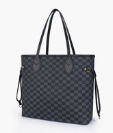 RTW Creation - Black checkered neverfull tote bag