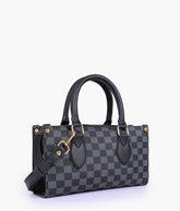 RTW Creation - Black checkered on-the-go mini bag