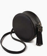 RTW Creation - Black circle cross-body bag