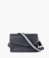 RTW Creation - Black half flap cross-body bag