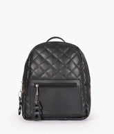 RTW Creation - Black quilted mini backpack