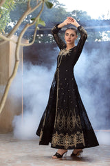 Manahils Stitched Formals K-177-Black Royalty