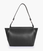 RTW Creation - Black suede trio twist handbag