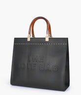 RTW Creation - Black signature tote bag