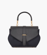 RTW Creation - Black top-handle hexagon bag