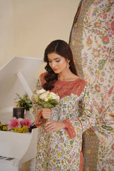 Gulbahar By Arha Eman Stitched Summer Suit-Bloom – Yellow 3 Piece Suit