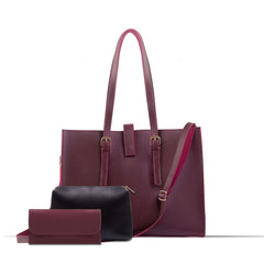 BLOSSOM 3 PCS MAROON - Bag X
