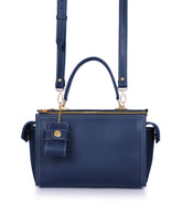 RTW Creation - Blue bowling bag with top-handle
