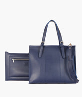 RTW Creation - Blue laptop bag with sleeve