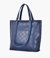 RTW Creation - Blue quilted tote bag