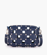 RTW Creation - Blue rivet cross-body bag