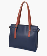 RTW Creation - Blue satchel tote bag
