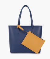 RTW Creation - Blue tote bag with detachable pouch