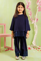 Shop Chiffon Sequence Embroidered 2 Pc Suit in Blue???stylish, elegant, and comfortable dress for girls.
