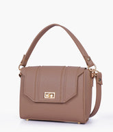 RTW Creation - Brown compact top-handle cross-body bag
