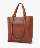 RTW Creation - Brown double-handle tote bag