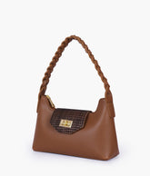 RTW Creation - Brown purse with braided strap