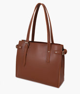 RTW Creation - Brown satchel tote bag