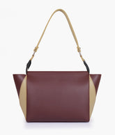 RTW Creation - Burgundy and off-white trio twist handbag