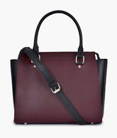 RTW Creation - Burgundy classic top-handle bag