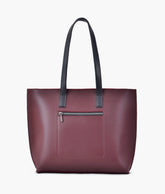 RTW Creation - Burgundy long handle tote bag