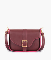 RTW Creation - Burgundy saddle buckle bag