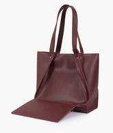 RTW Creation - Burgundy shopping tote bag