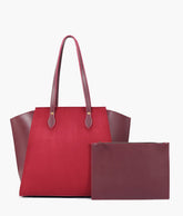 RTW Creation - Burgundy suede classic tote bag