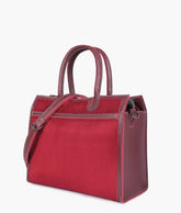 RTW Creation - Burgundy suede vintage handbag