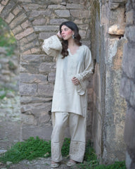 Urban Cut Stitched Co Ords Emb Cotton Eid Edit-C0269