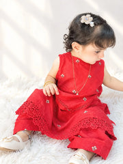 Urban Cut Cotton Embroidered 2-Piece Traditional Dress Set-K0016