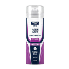 Cosmo Shaving Foam Sensitive Vitamine E 400ml White Dome & Bottom