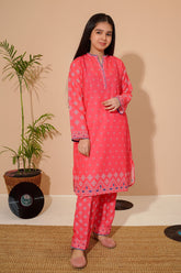Explore the Swiss Lawn Digital Printed 2 Pc Suit in Pakistan. Trendy co-ord sets for kids, perfect for stylish