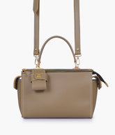 RTW Creation - Coffee bowling bag with top-handle