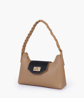 RTW Creation - Coffee purse with braided strap