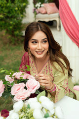 Baat Pakki Omal by Komal Stitched 3 Piece Dobby Suit-Seerat