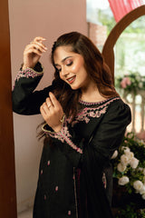 Baat Pakki Omal by Komal Stitched 3 Piece Dobby Suit-Shehrzad