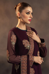 Meeral Stitched 3 Piece Luxury Formals Pret Collection'2025-Maliha - Meeral Luxe