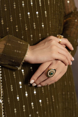 Meeral Stitched 3 Piece Luxury Formals Pret Collection'2025-Hina - Meeral Luxe