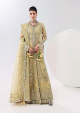 L'amore By Sardinia Unstitched 3 Piece Luxury Formals Handwork Edit Suit-Amber haze