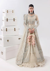 L'amore By Sardinia Unstitched 3 Piece Luxury Formals Handwork Edit Suit-Pearl Mist