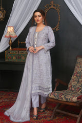 Threads & Weaves 3 PC - Embroidered Lawn Suit-L23208