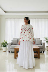 Urban Cut Stitched Cotton Long Maxi Skirt-C0225