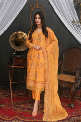 Threads & Weaves 3 PC - Embroidered Lawn Suit-L23204